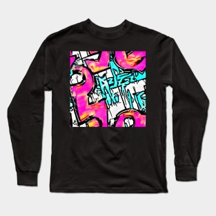 90's Graffiti Nostalgia Long Sleeve T-Shirt